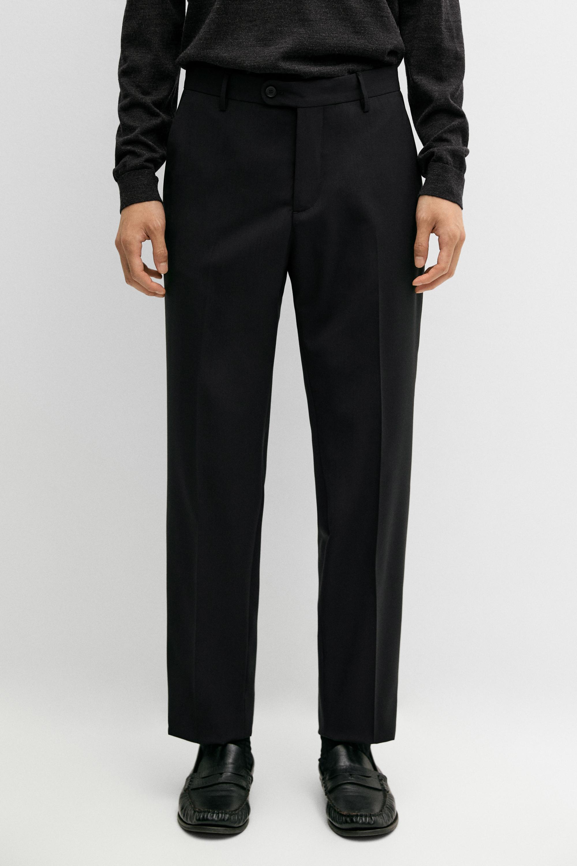 100% wool suit pants